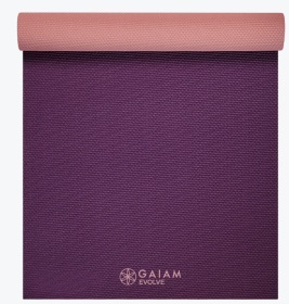 Gaiam Reversible Yoga Mat, Berry Red, 5mm