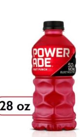 POWERADE Electrolyte Enhanced Fruit Punch Sport Drink, 28 fl oz Plastic Bottle