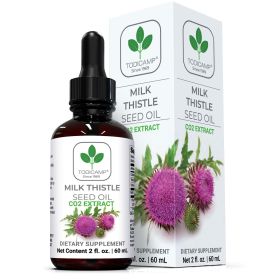 CO2 Extracted Milk Thistle Seed Oil 100% Potent Liver Support Milk Thistle Oil Rich in Silymarin Zinc Omegas Tocopherols Pure Milk Thistle Drops