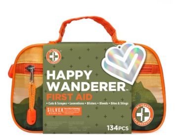 Be Smart Get Prepared Outdoor First Aid - Happy Wanderer, 134 Pcs